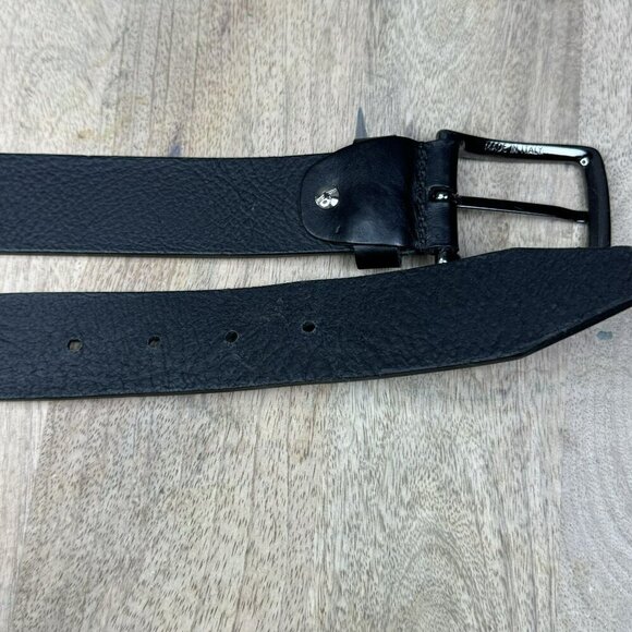 Cinture Dautore Mens Belts Genuine Leather Silver Buckle SIze 40 Italian - Picture 5 of 9
